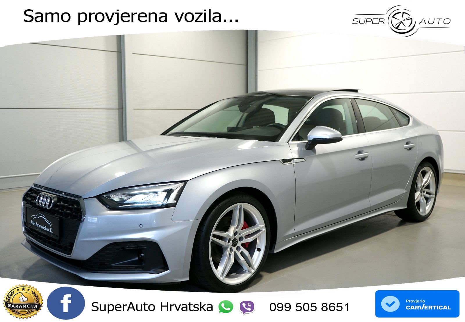 Audi A5 Sportback 40 TDI (204 KS) S tronic LED+GR SJED+ACC