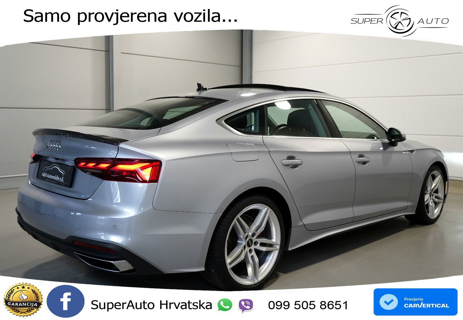 Audi A5 Sportback 40 TDI (204 KS) S tronic LED+GR SJED+ACC