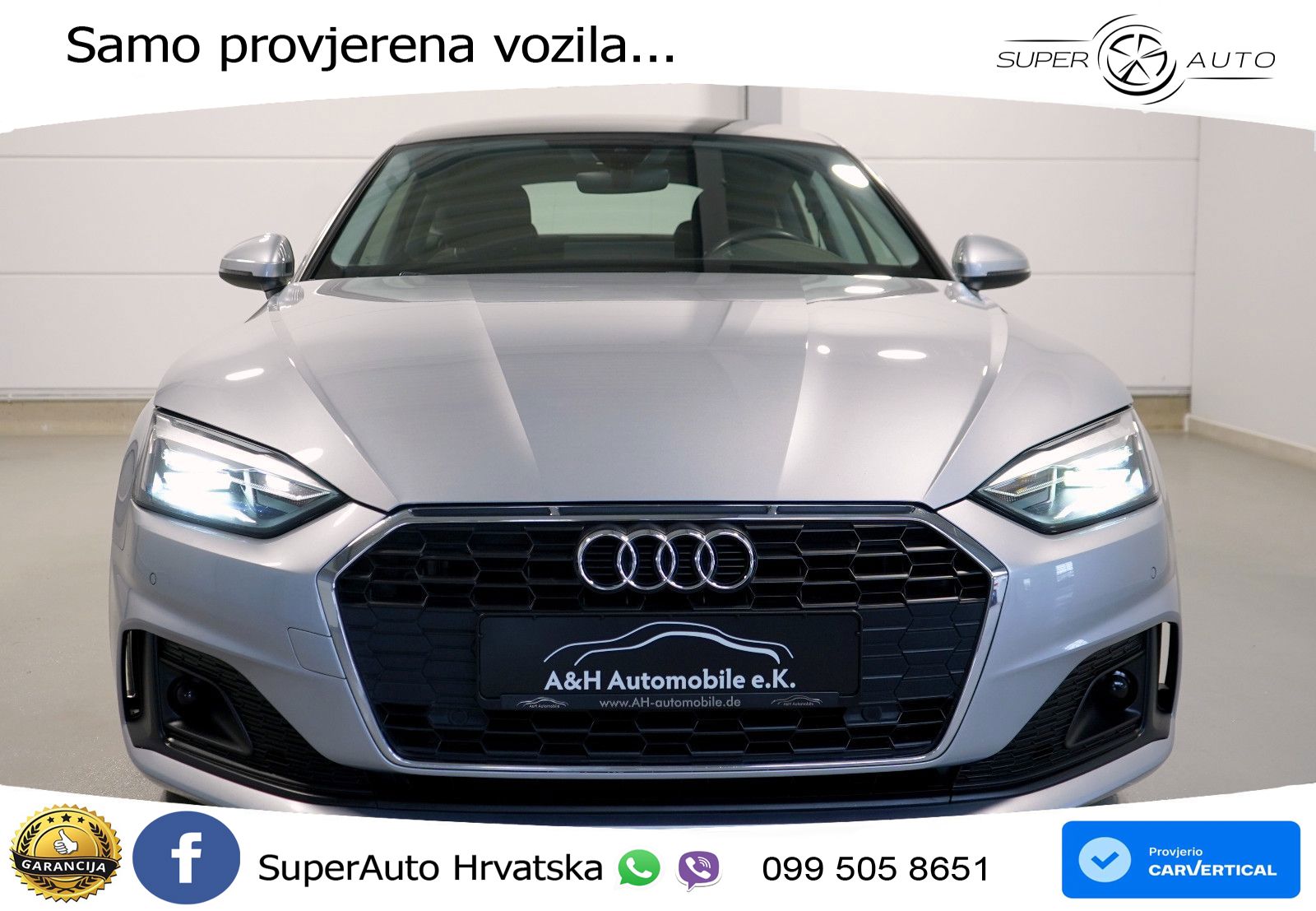Audi A5 Sportback 40 TDI (204 KS) S tronic LED+GR SJED+ACC
