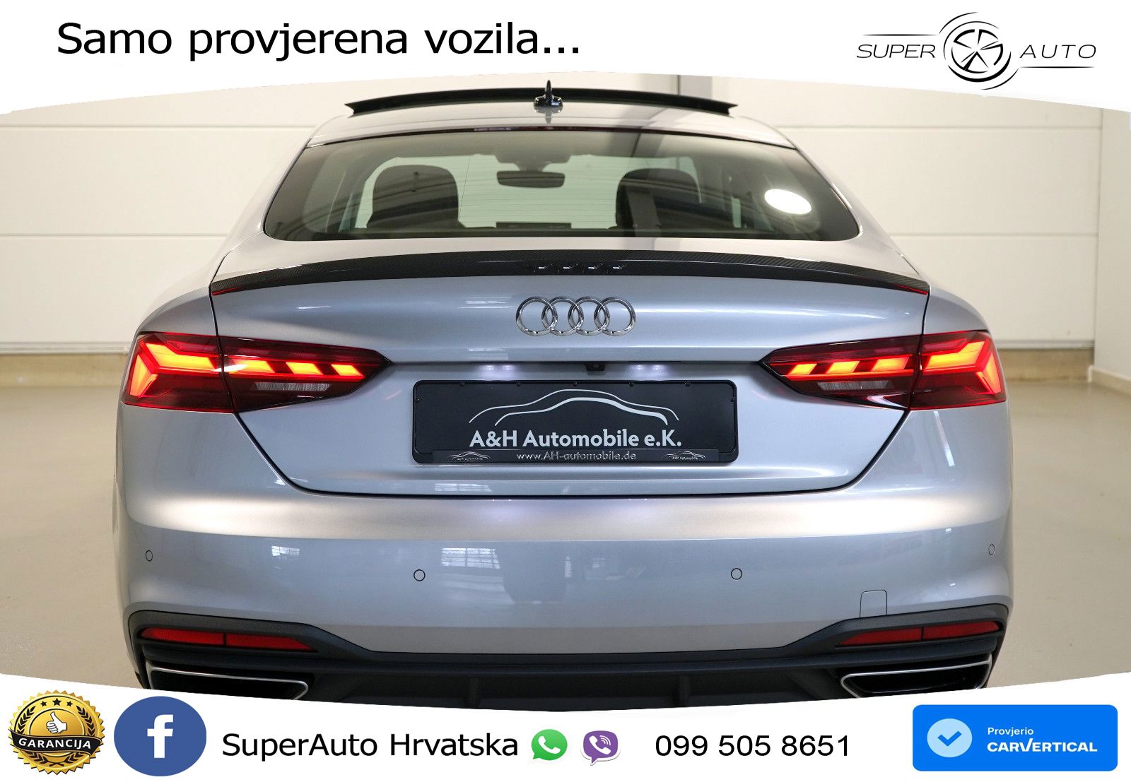 Audi A5 Sportback 40 TDI (204 KS) S tronic LED+GR SJED+ACC