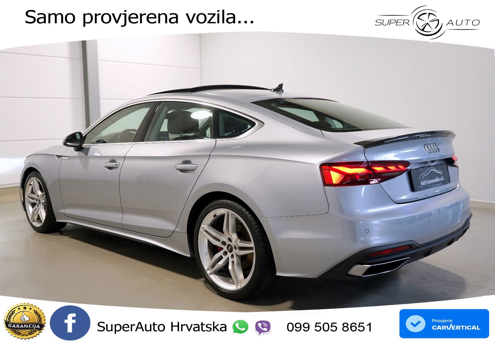 Audi A5 Sportback 40 TDI (204 KS) S tronic LED+GR SJED+ACC