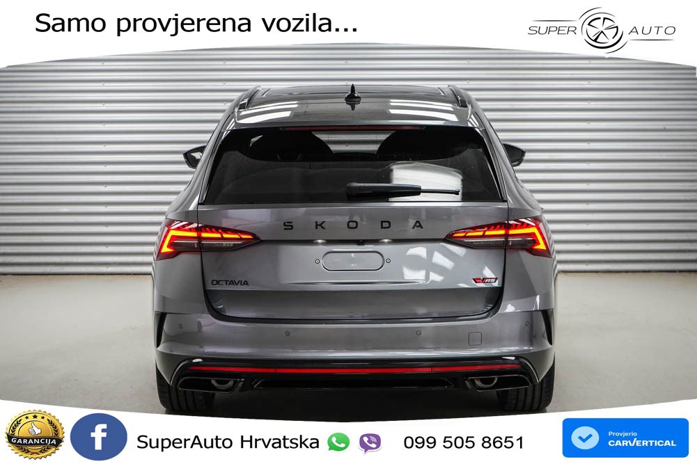 Škoda Octavia Combi RS 2.0 TSI (265 KS) DSG MATRIX+GR SJED+KAM