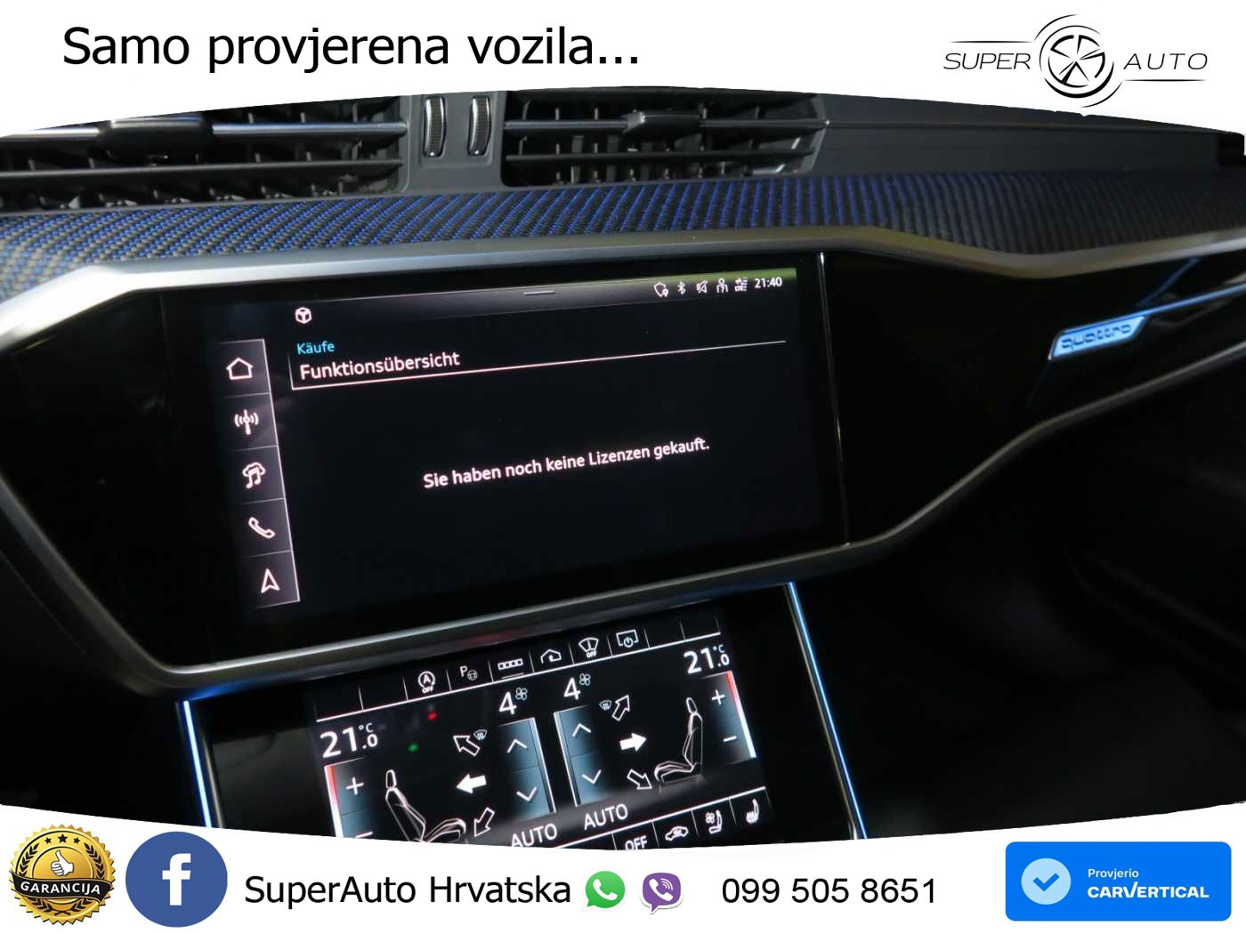 Audi RS6 Avant 4.0 TFSI V8 performance (630 KS)  quattro tiptronic LED+GR SJED+ACC