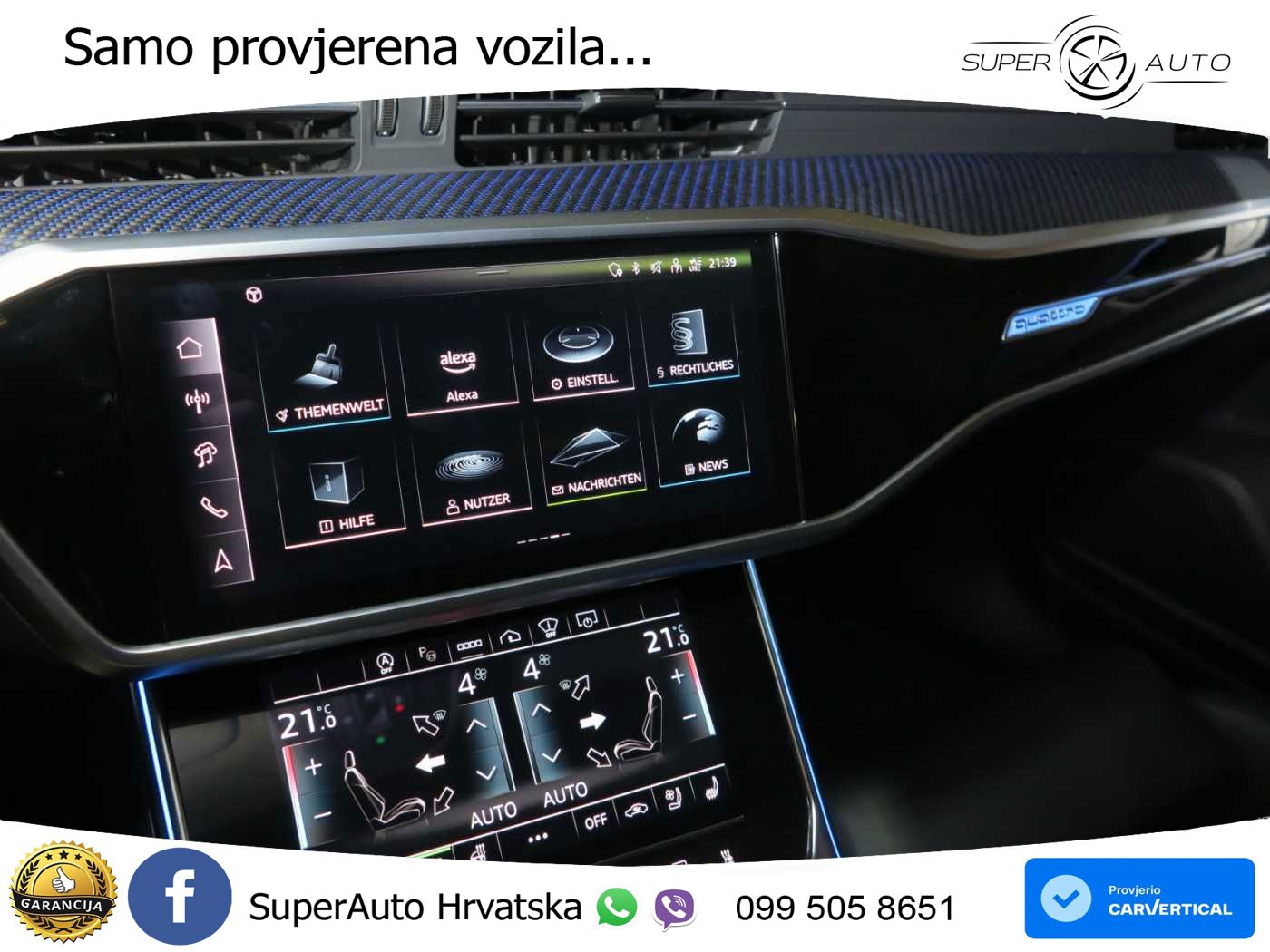 Audi RS6 Avant 4.0 TFSI V8 performance (630 KS)  quattro tiptronic LED+GR SJED+ACC
