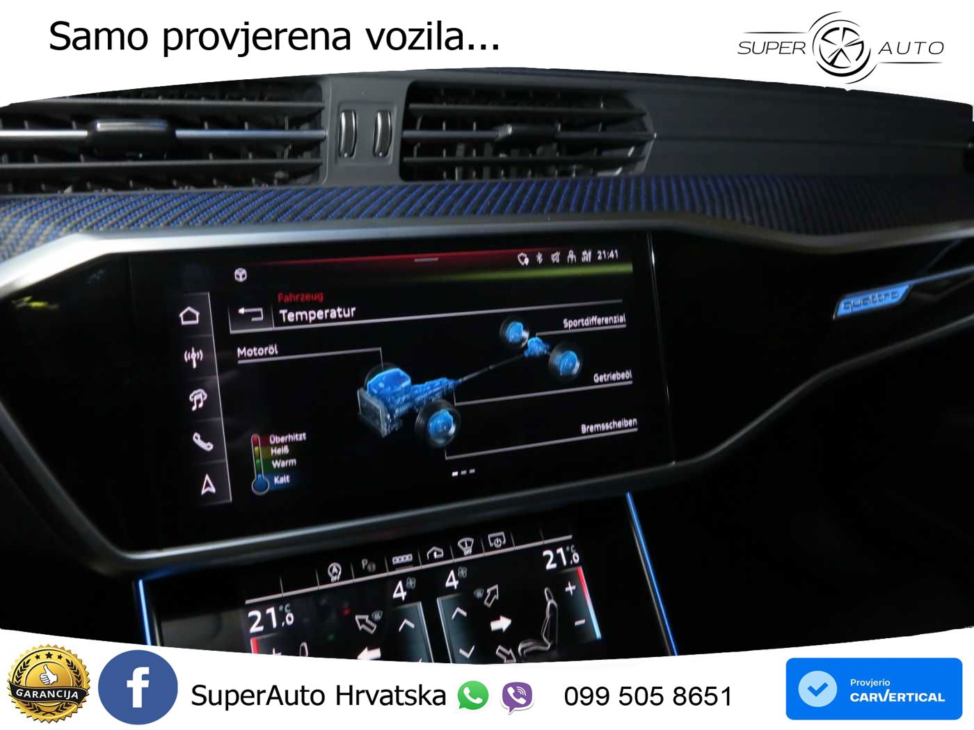 Audi RS6 Avant 4.0 TFSI V8 performance (630 KS)  quattro tiptronic LED+GR SJED+ACC
