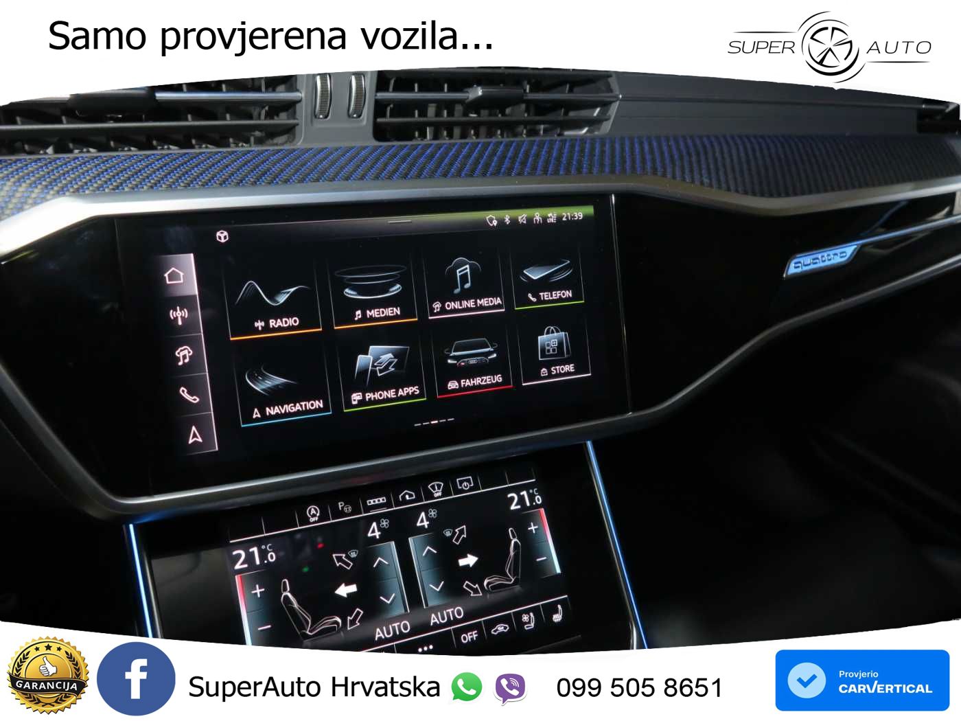 Audi RS6 Avant 4.0 TFSI V8 performance (630 KS)  quattro tiptronic LED+GR SJED+ACC