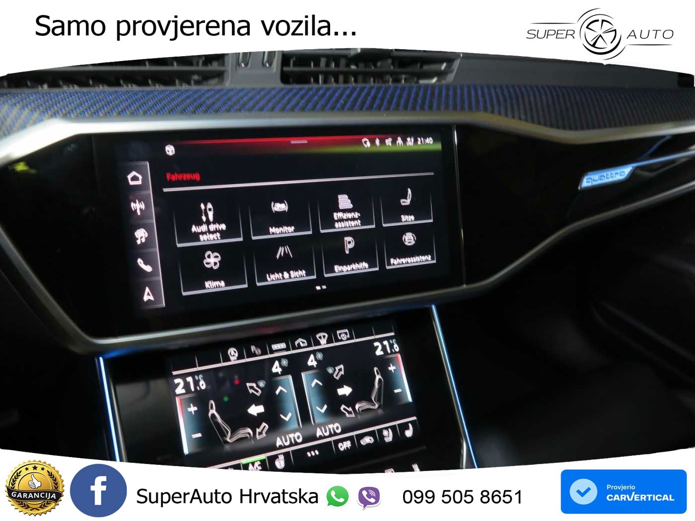 Audi RS6 Avant 4.0 TFSI V8 performance (630 KS)  quattro tiptronic LED+GR SJED+ACC