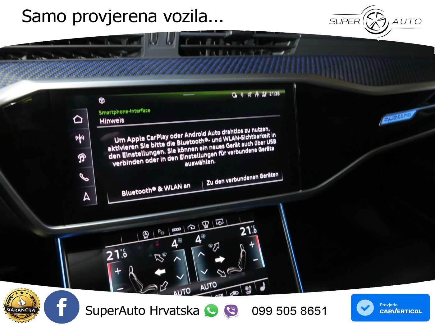 Audi RS6 Avant 4.0 TFSI V8 performance (630 KS)  quattro tiptronic LED+GR SJED+ACC