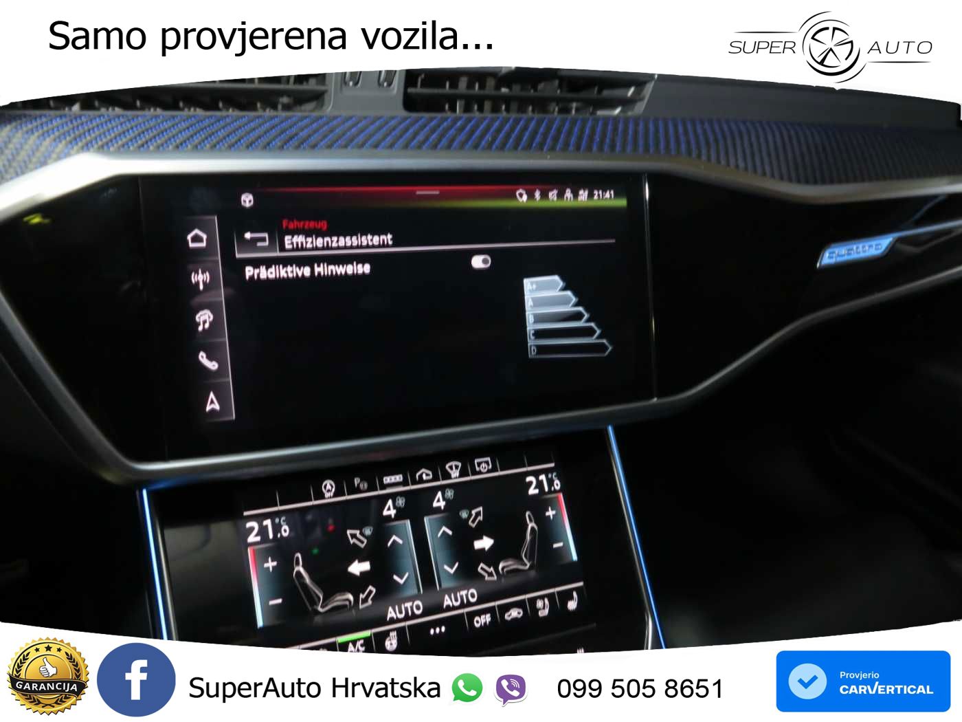 Audi RS6 Avant 4.0 TFSI V8 performance (630 KS)  quattro tiptronic LED+GR SJED+ACC