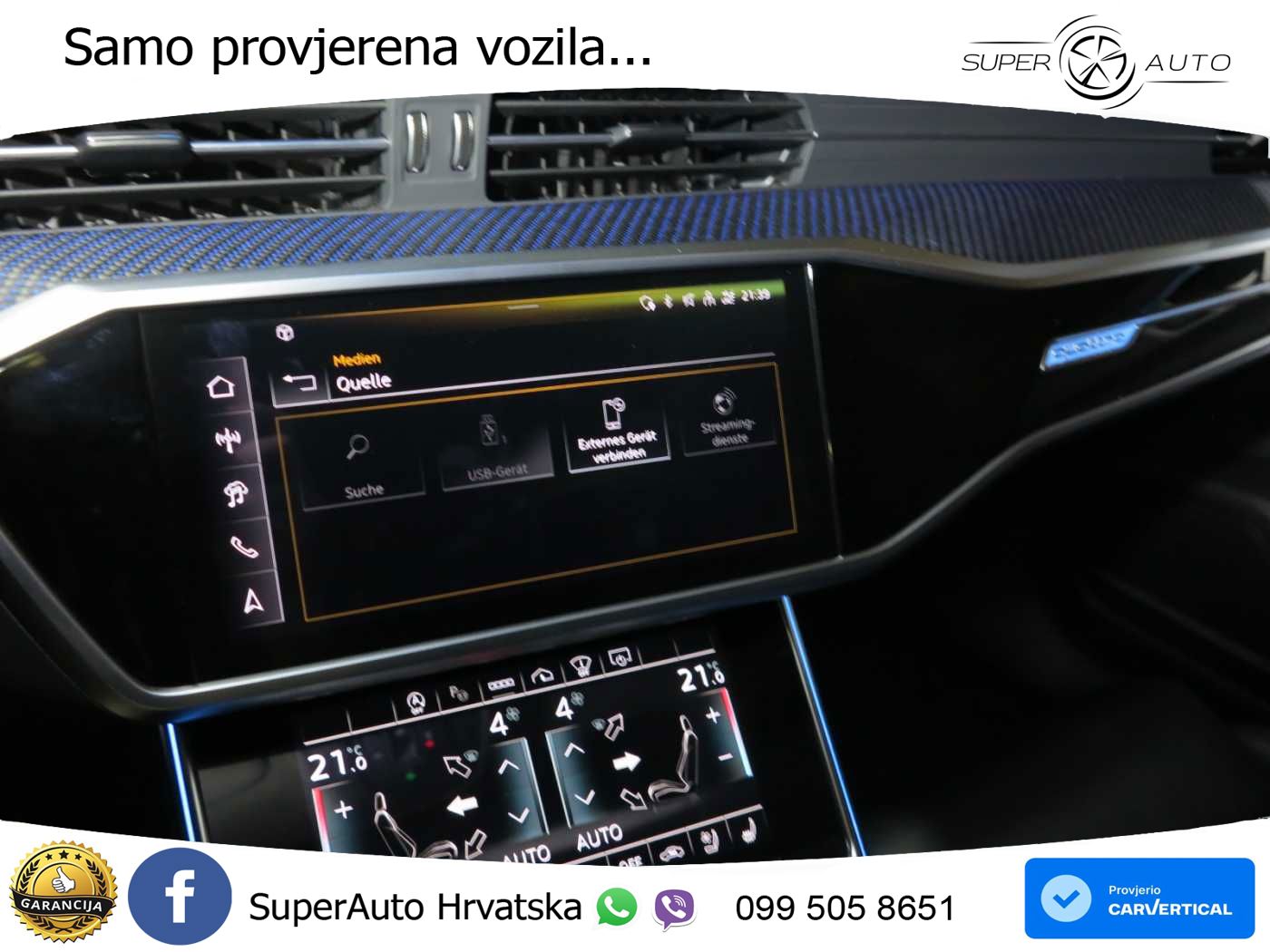 Audi RS6 Avant 4.0 TFSI V8 performance (630 KS)  quattro tiptronic LED+GR SJED+ACC