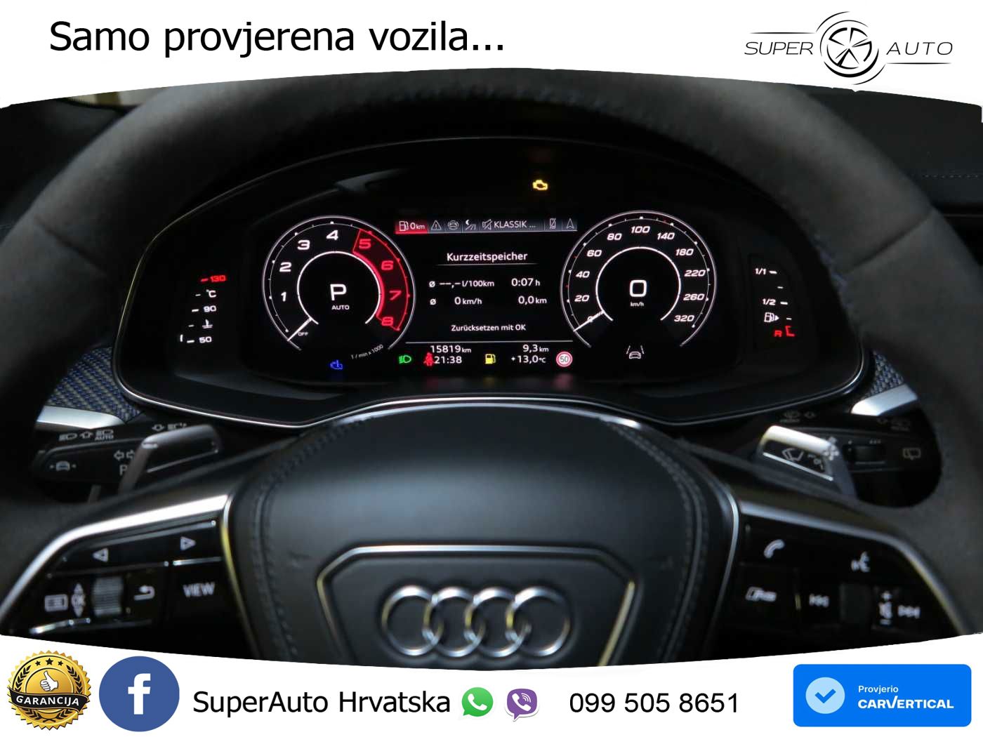 Audi RS6 Avant 4.0 TFSI V8 performance (630 KS)  quattro tiptronic LED+GR SJED+ACC