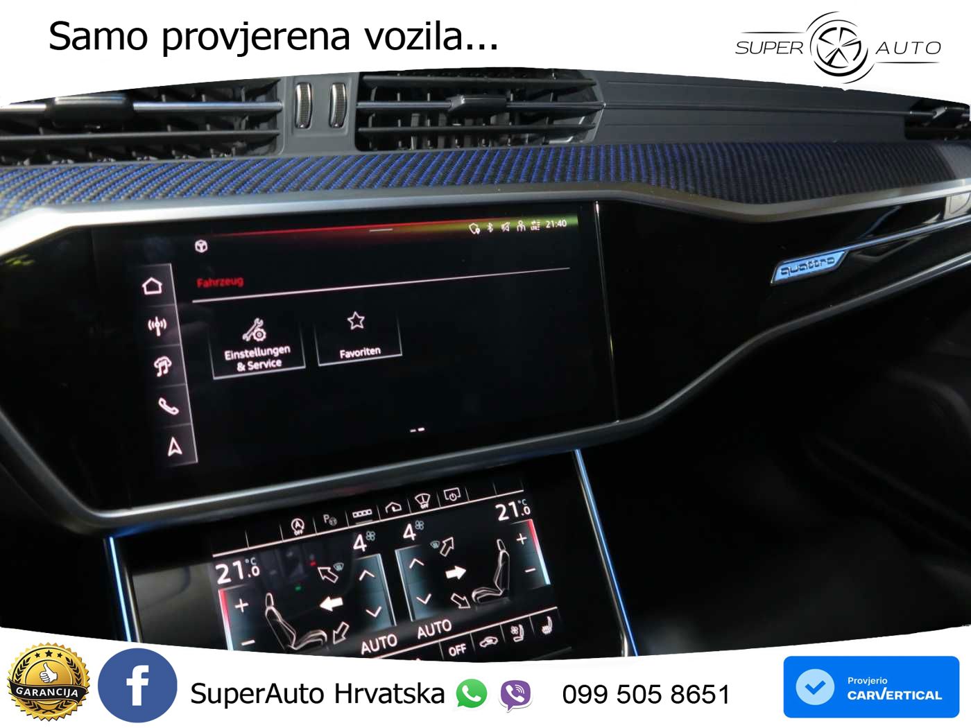 Audi RS6 Avant 4.0 TFSI V8 performance (630 KS)  quattro tiptronic LED+GR SJED+ACC