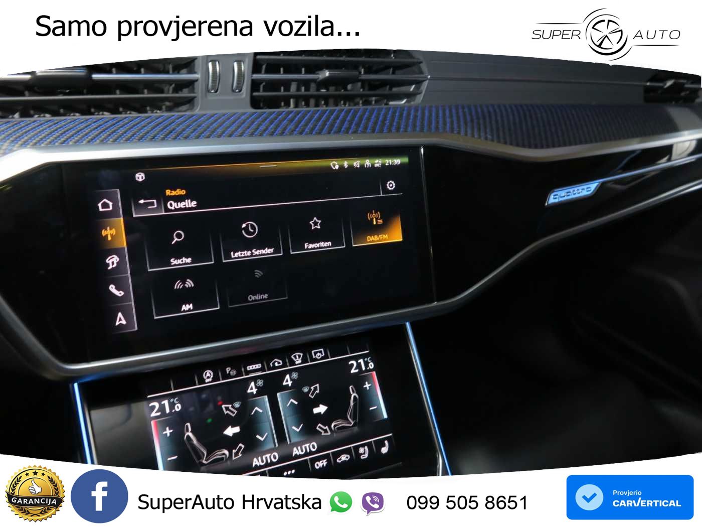 Audi RS6 Avant 4.0 TFSI V8 performance (630 KS)  quattro tiptronic LED+GR SJED+ACC