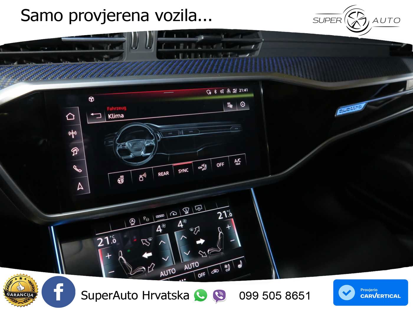 Audi RS6 Avant 4.0 TFSI V8 performance (630 KS)  quattro tiptronic LED+GR SJED+ACC
