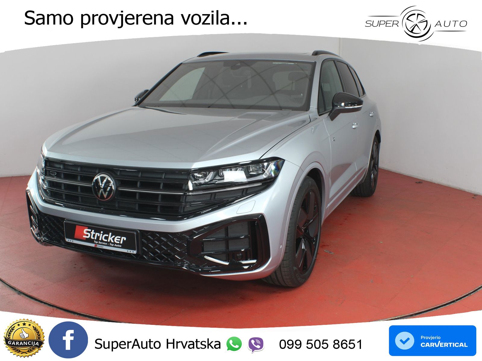 Volkswagen Touareg 3.0 V6 TDI (286 KS) 4MOTION Tiptronic R-Line ZRAČNI+ACC+GR SJED+KAM+PANO