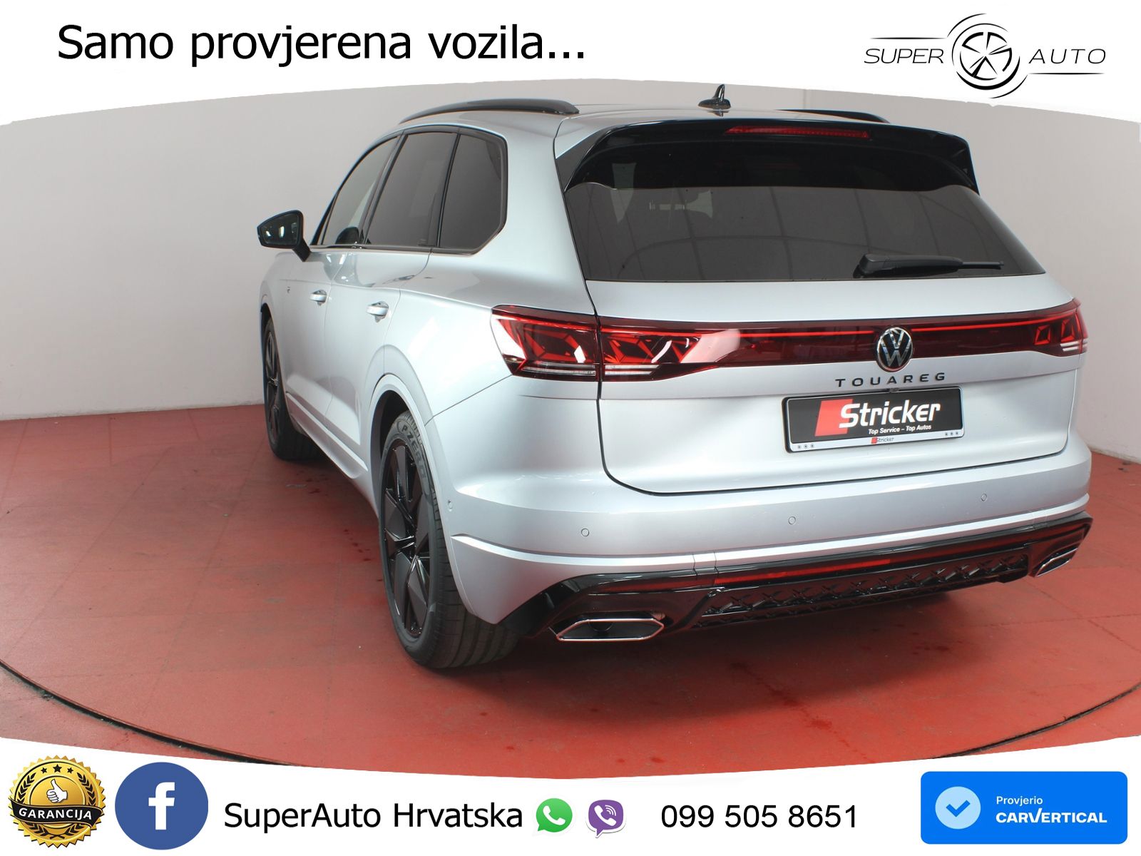 Volkswagen Touareg 3.0 V6 TDI (286 KS) 4MOTION Tiptronic R-Line ZRAČNI+ACC+GR SJED+KAM+PANO