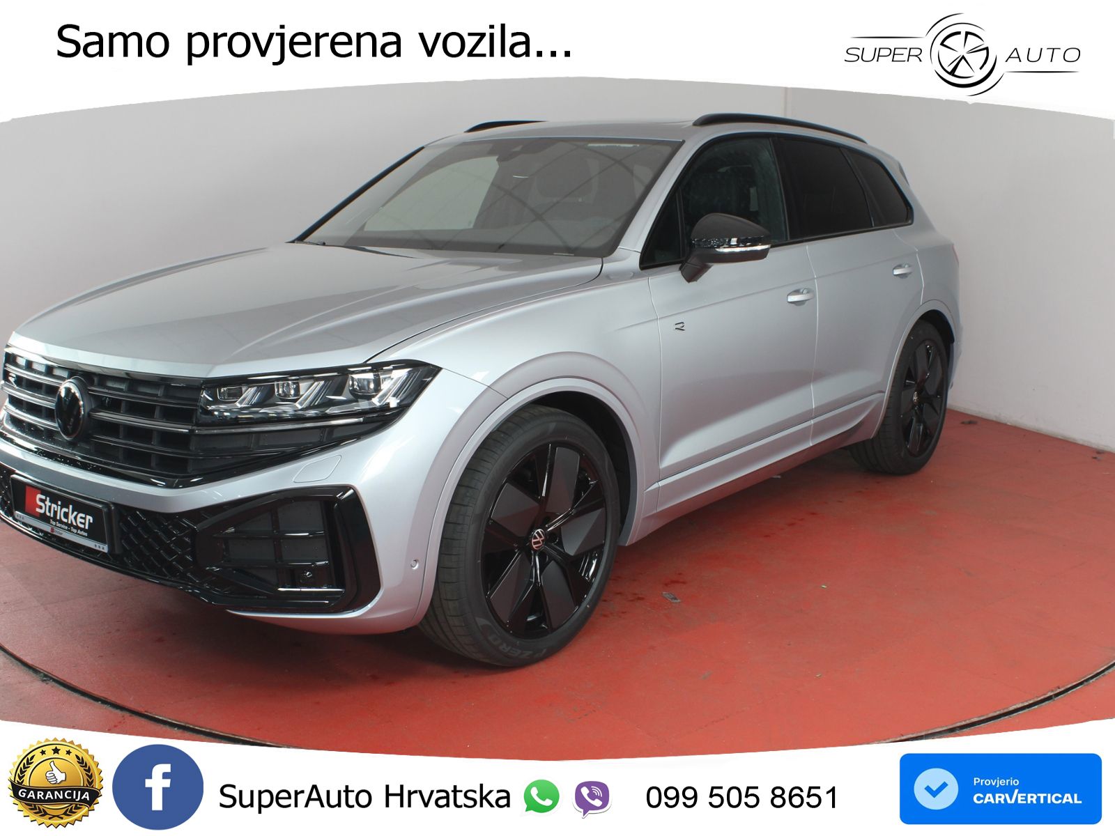 Volkswagen Touareg 3.0 V6 TDI (286 KS) 4MOTION Tiptronic R-Line ZRAČNI+ACC+GR SJED+KAM+PANO