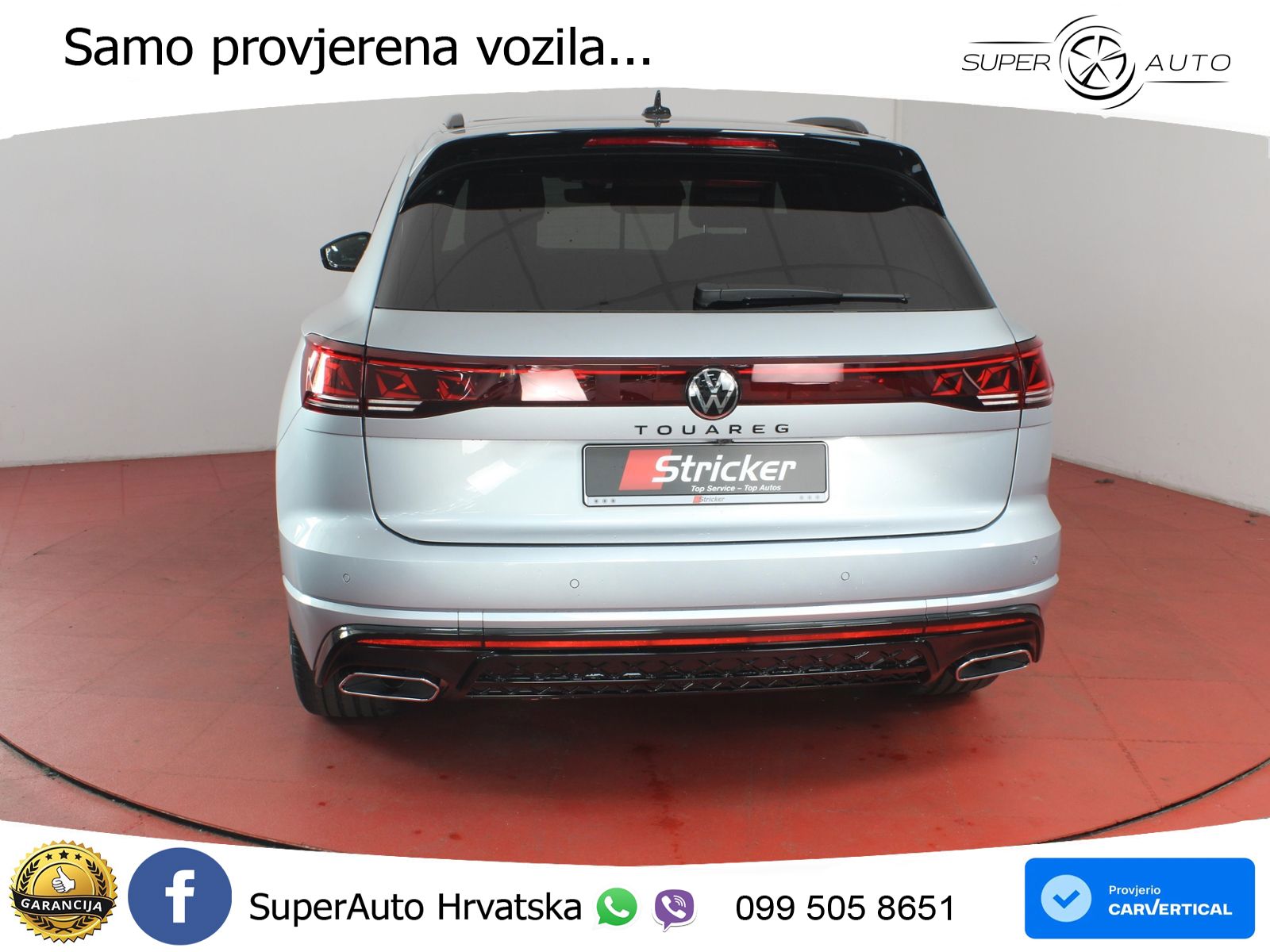 Volkswagen Touareg 3.0 V6 TDI (286 KS) 4MOTION Tiptronic R-Line ZRAČNI+ACC+GR SJED+KAM+PANO