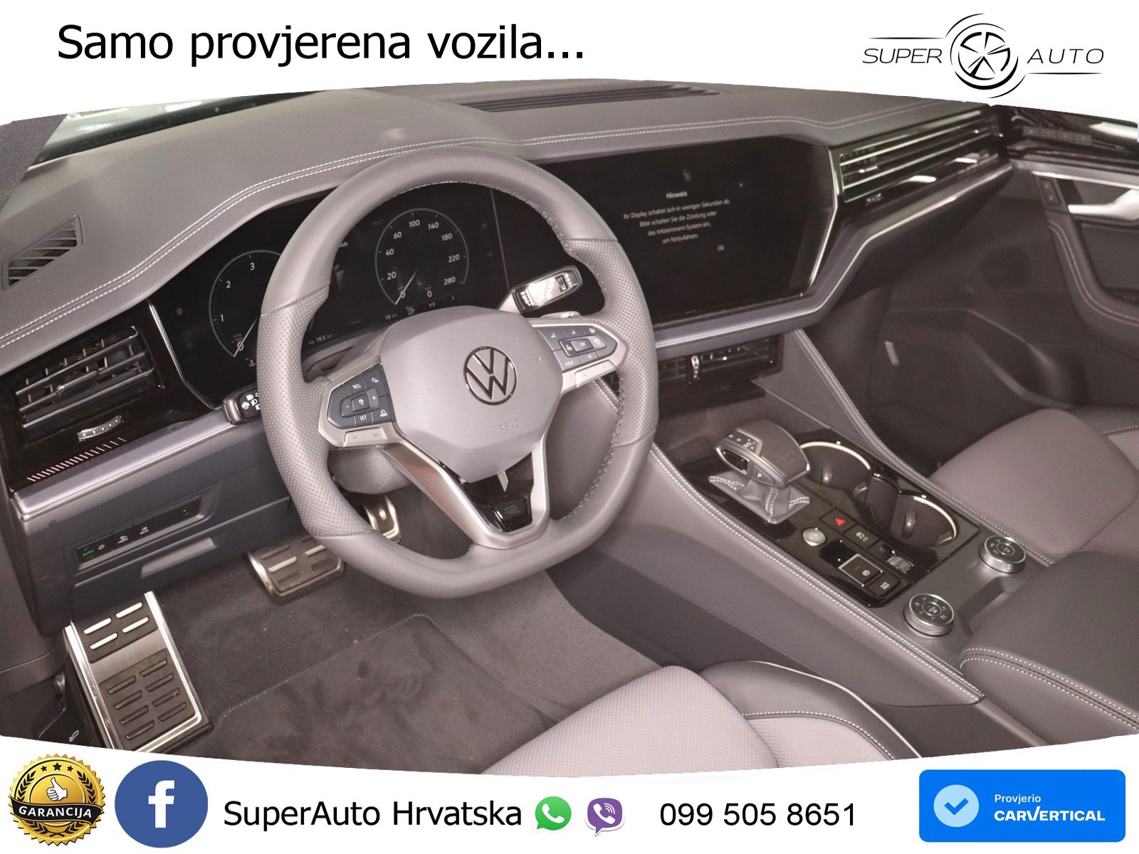 Volkswagen Touareg 3.0 V6 TDI (286 KS) 4MOTION Tiptronic R-Line ZRAČNI+ACC+GR SJED+KAM+PANO