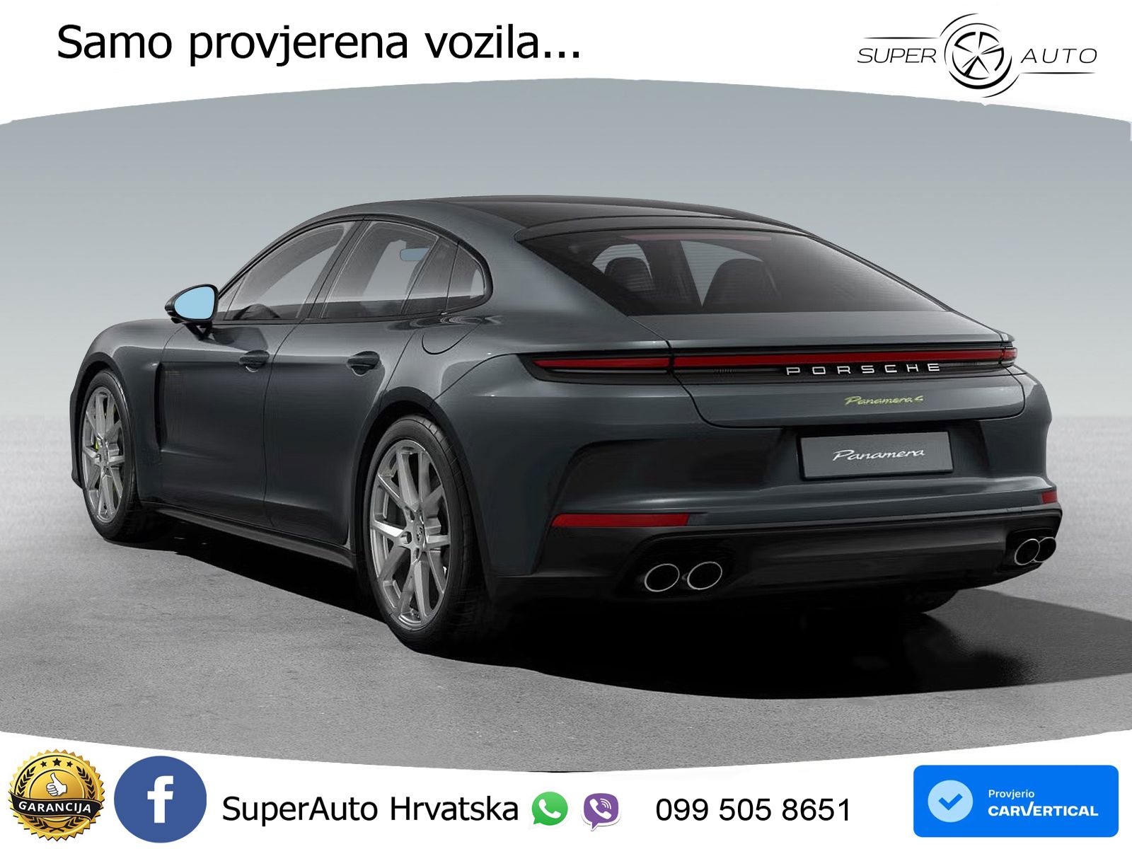 Porsche Panamera 4 2.9 V6 (470 KS) E-Hybrid PDK LED+GR SJED+ACC
