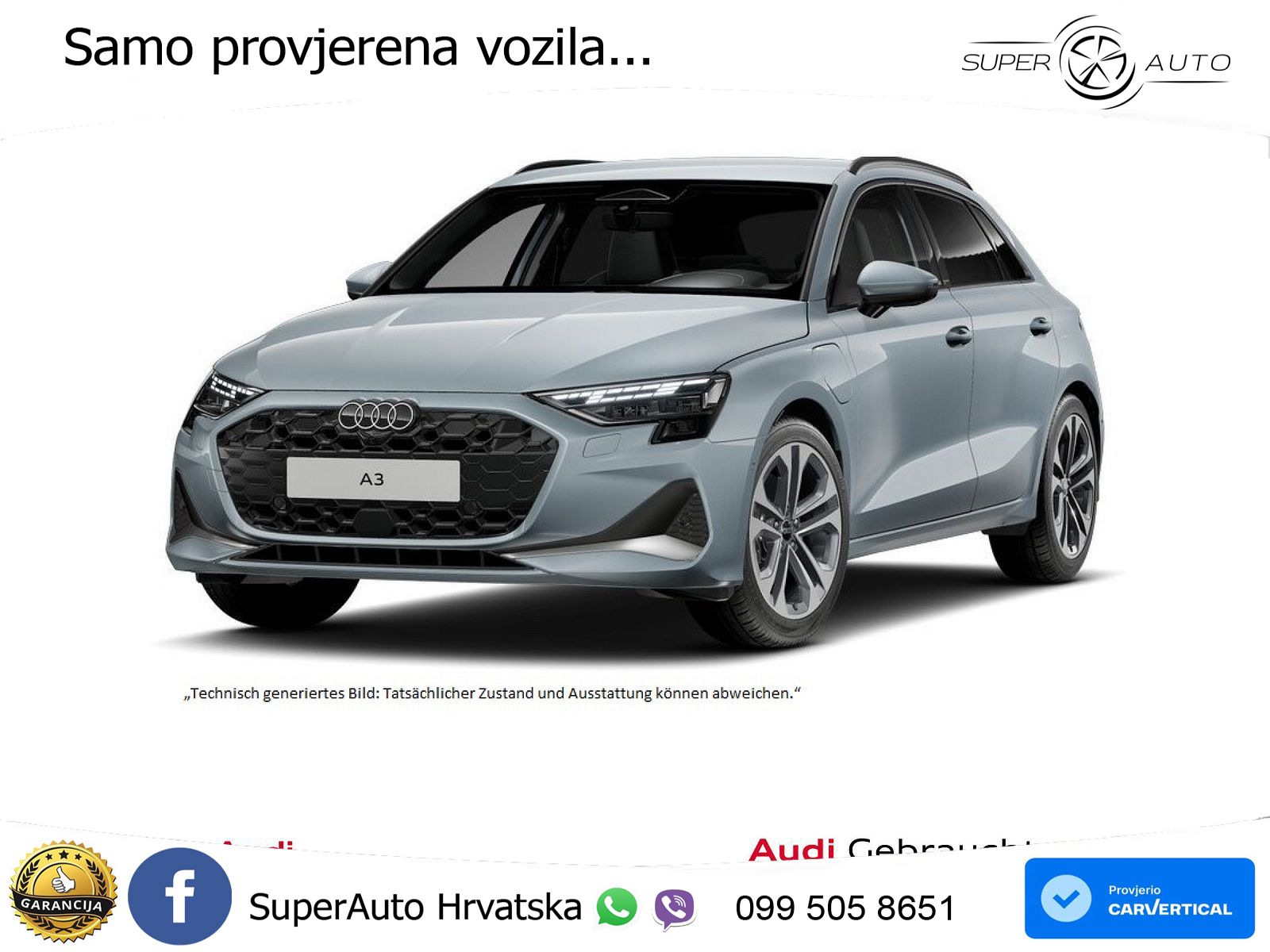 Audi A3 40 TFSIe (204 KS) S tronic LED+GR SJED+ACC