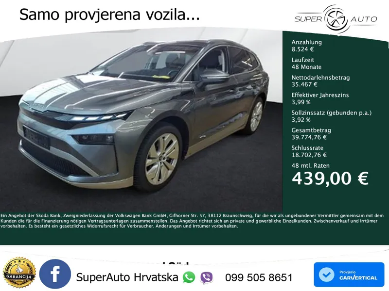 Škoda Enyaq 85 82 kWh (286 KS) Loft LED+GR SJED+ACC