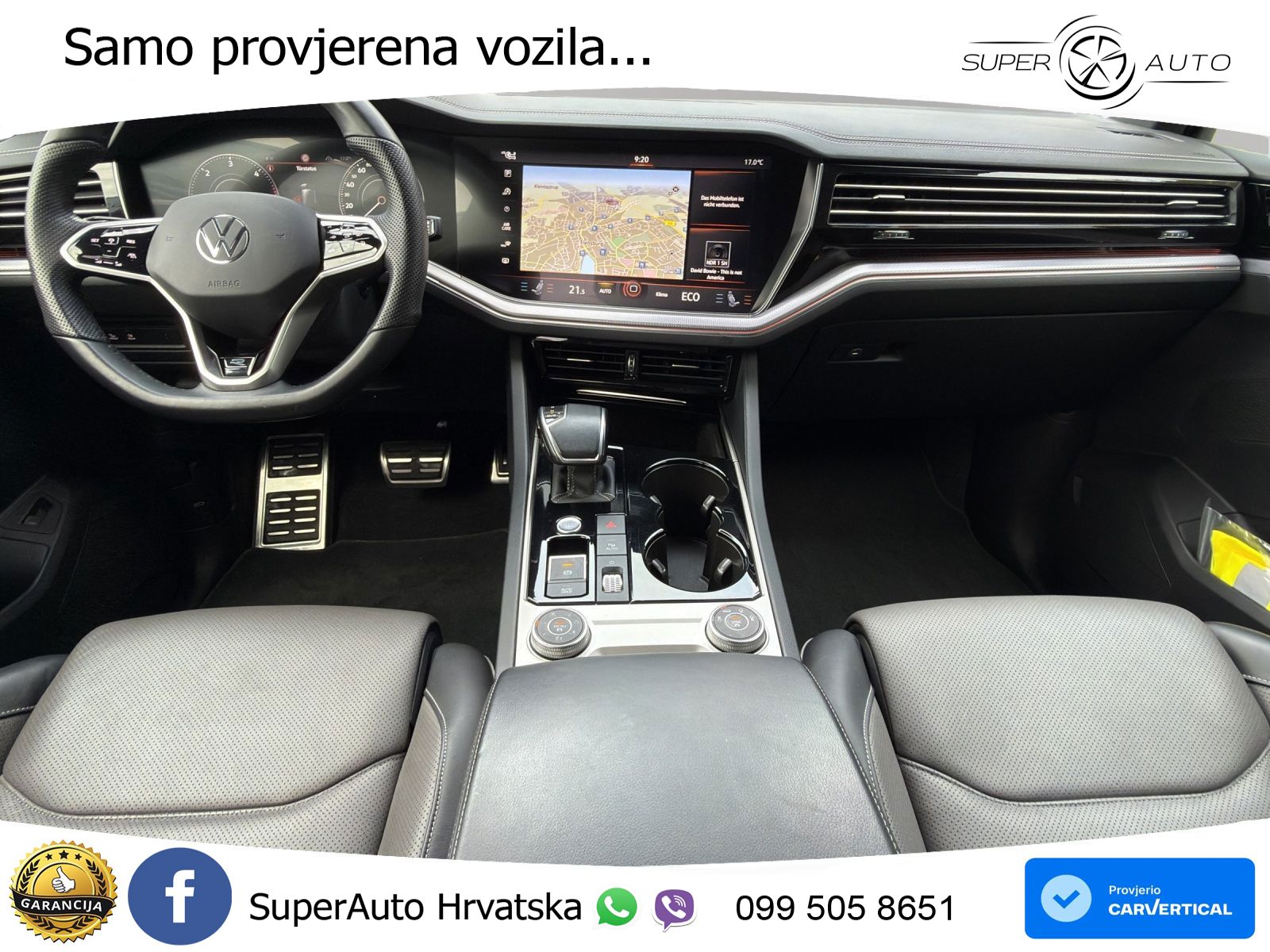 Volkswagen Touareg 3.0 V6 TDI (286 KS) 4MOTION Tiptronic R-Line ZRAČNI+ACC+GR SJED+KAM+PANO