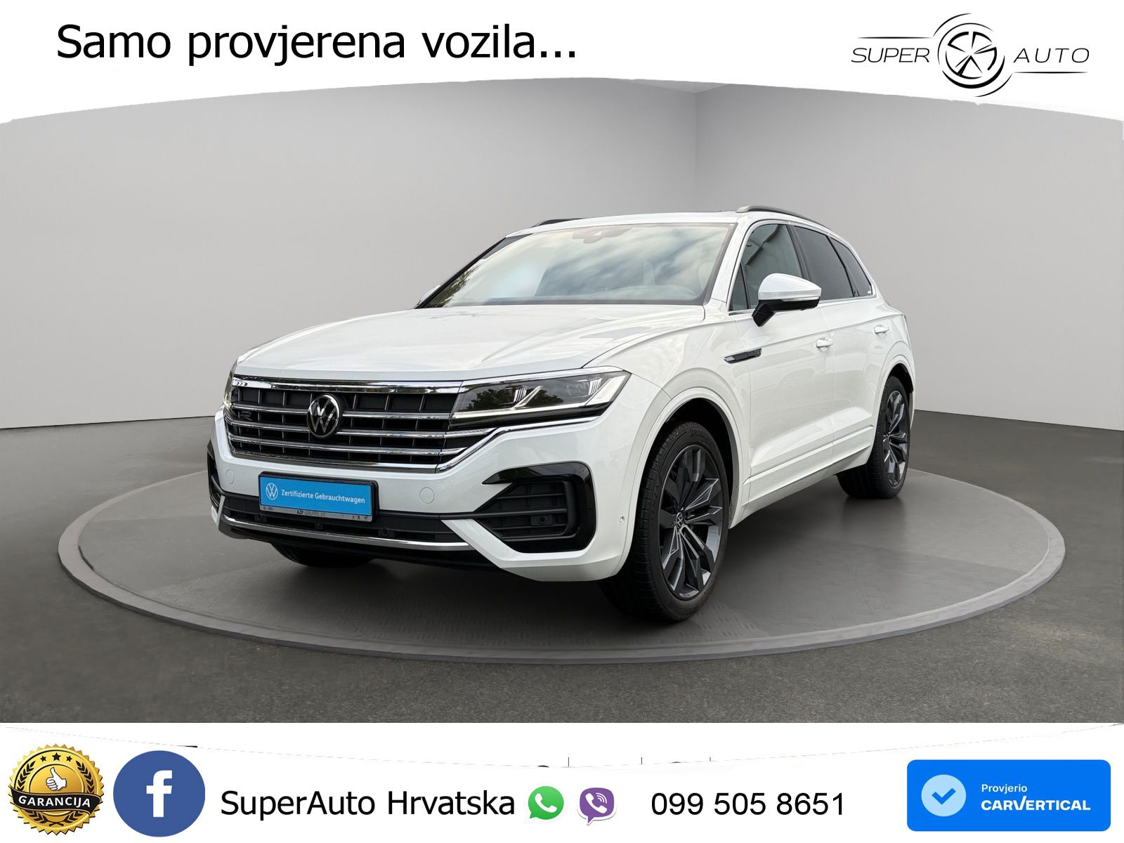 Volkswagen Touareg 3.0 V6 TDI (286 KS) 4MOTION Tiptronic R-Line ZRAČNI+ACC+GR SJED+KAM+PANO