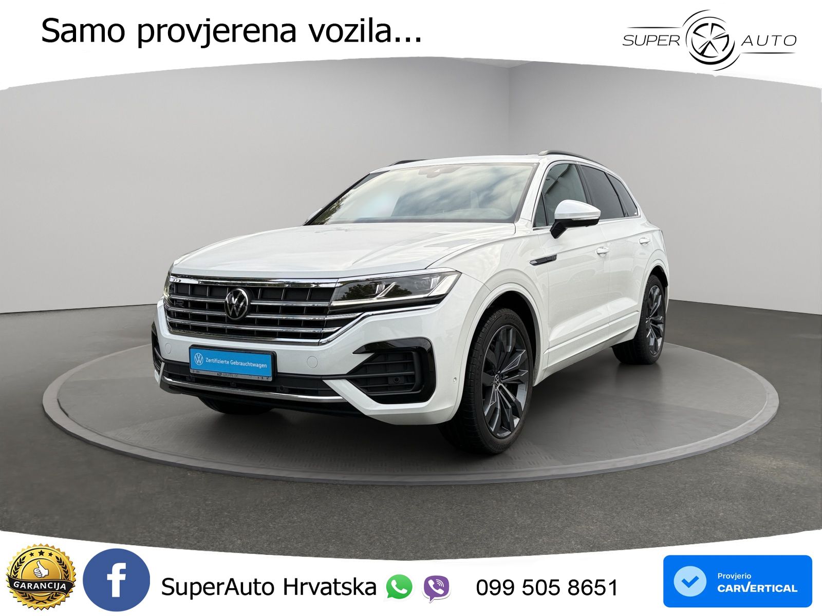 Volkswagen Touareg 3.0 V6 TDI (286 KS) 4MOTION Tiptronic R-Line ZRAČNI+ACC+GR SJED+KAM+PANO