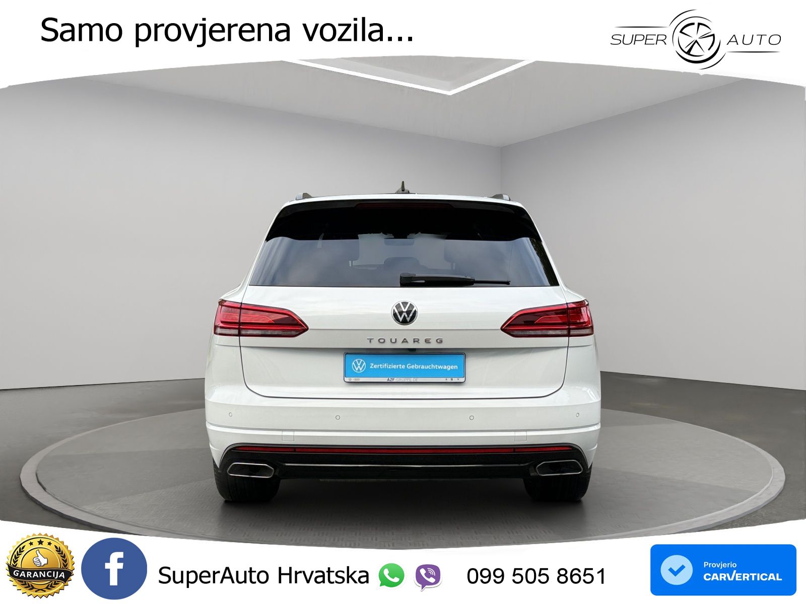 Volkswagen Touareg 3.0 V6 TDI (286 KS) 4MOTION Tiptronic R-Line ZRAČNI+ACC+GR SJED+KAM+PANO