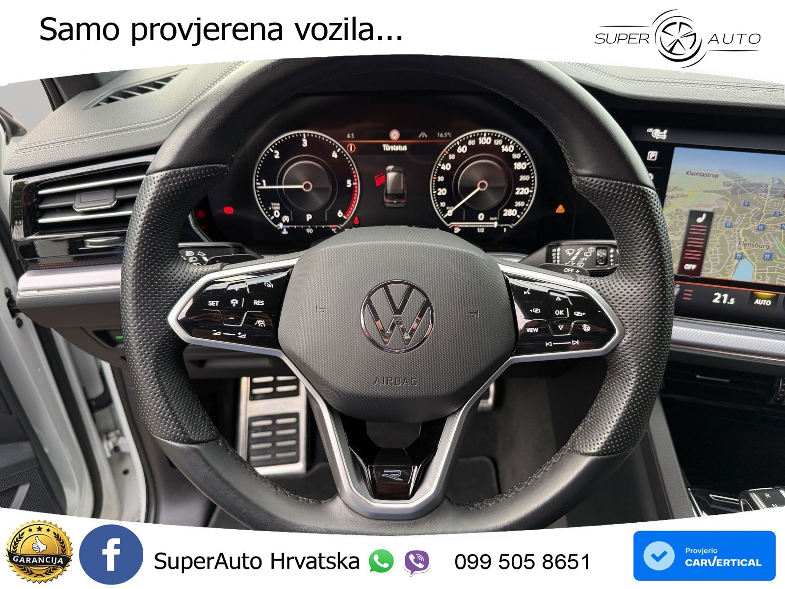 Volkswagen Touareg 3.0 V6 TDI (286 KS) 4MOTION Tiptronic R-Line ZRAČNI+ACC+GR SJED+KAM+PANO