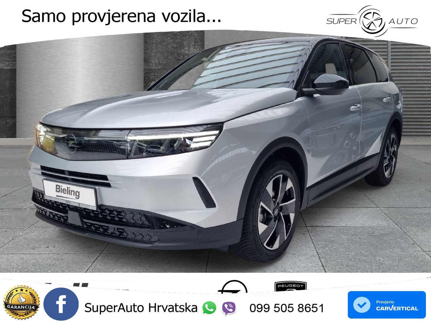 Opel Grandland 1.2 Turbo (145 KS) Hybrid eDCT GS LED+GR SJED+ACC