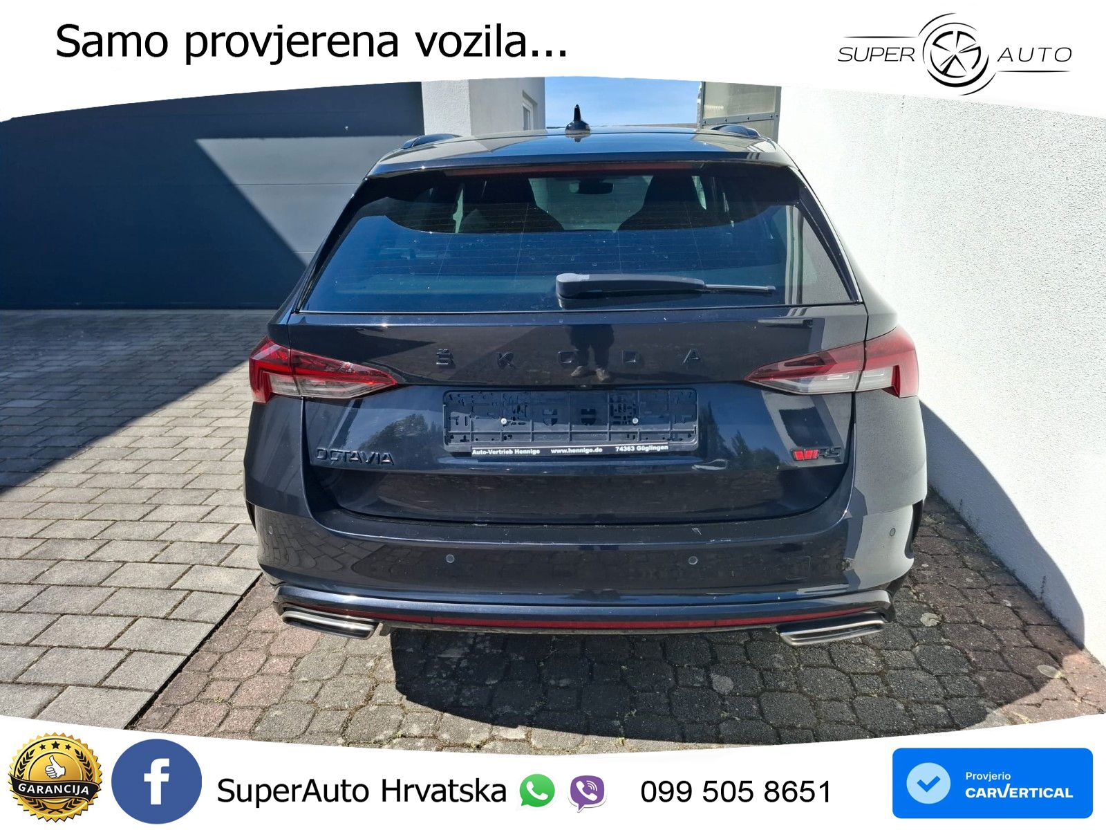 Škoda Octavia Combi RS 2.0 TDI (200 KS) DSG LED+GR SJED+ACC