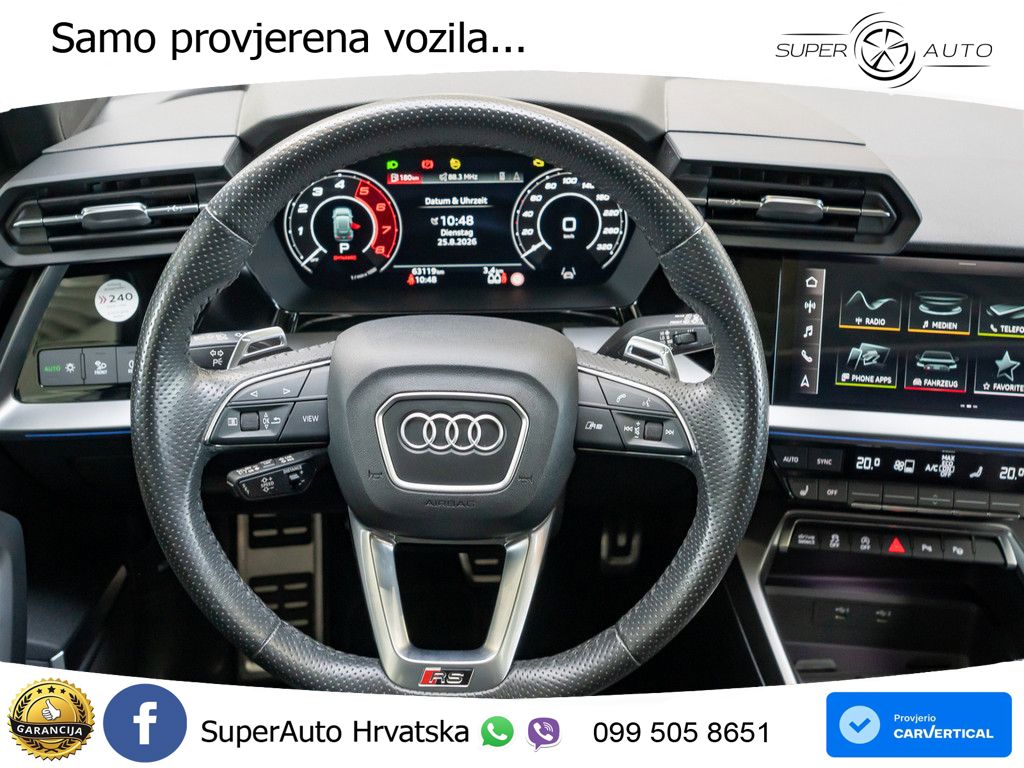Audi RS3 Sedan 2.5 TFSI (400 KS) quattro S tronic LED+GR SJED+ACC