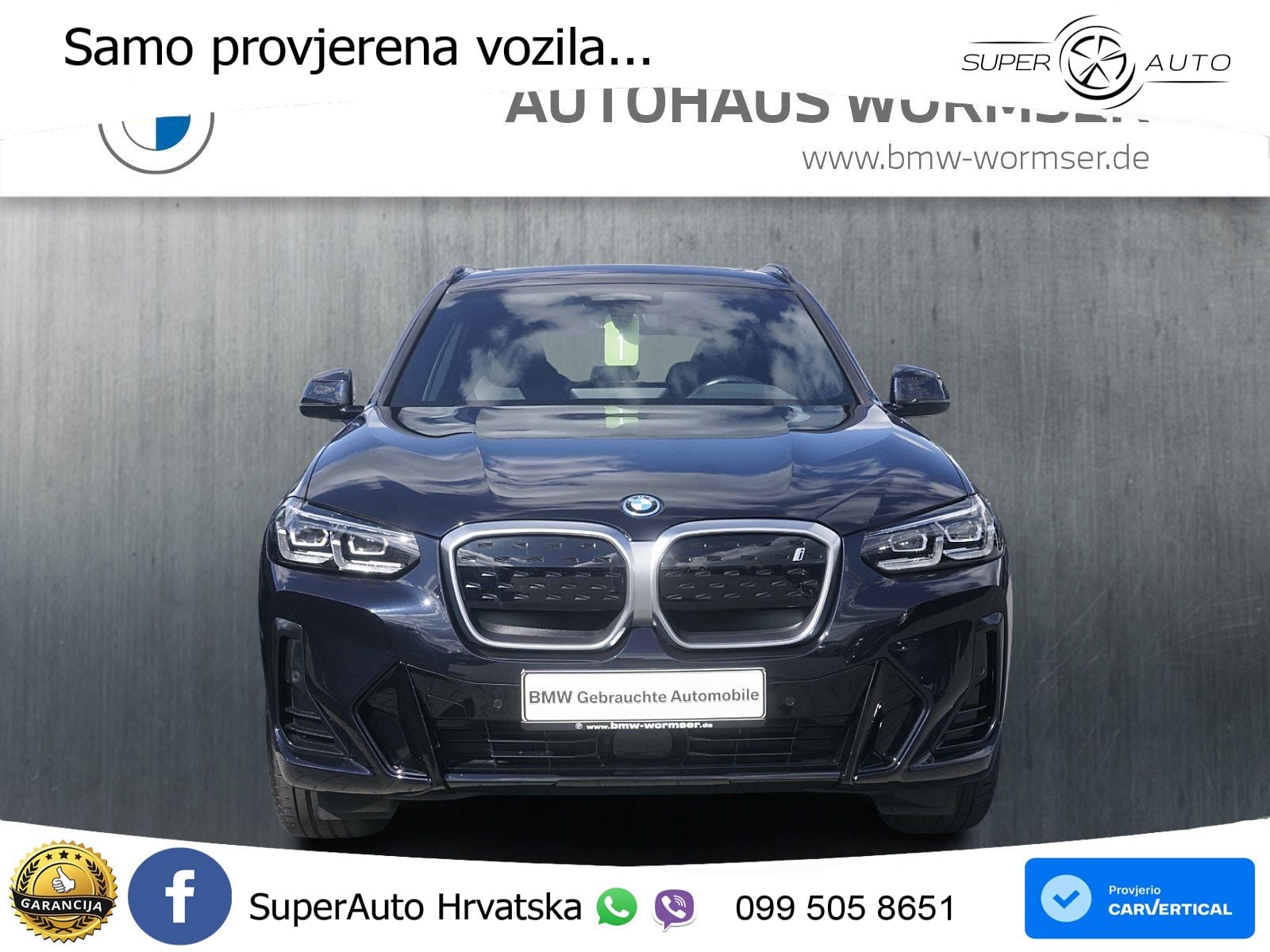 BMW iX3 80 kWh (286 KS) M Sport LED+GR SJED+ACC