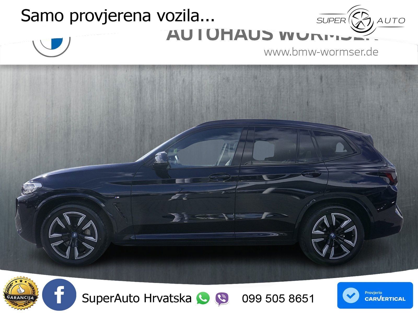 BMW iX3 80 kWh (286 KS) M Sport LED+GR SJED+ACC