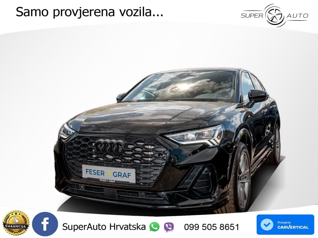 Audi Q3 II Sportback 35 TFSI (150 KS) S tronic 2x S line LED+GR SJED+ACC