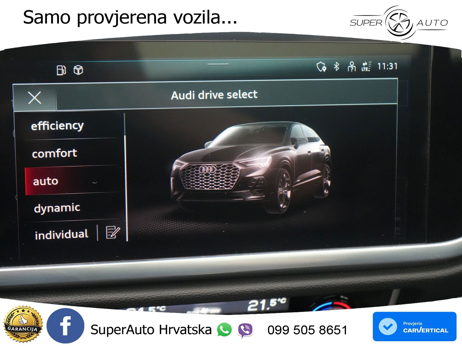 Audi Q3 II Sportback 40 TFSI (190 KS) quattro S tronic S line LED+GR SJED+ACC