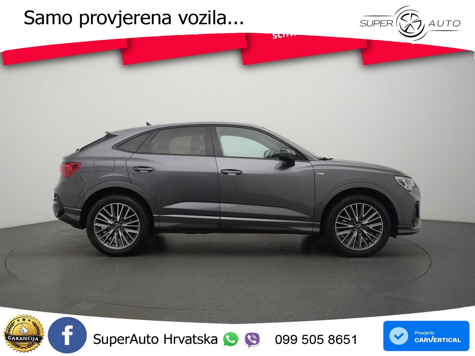 Audi Q3 II Sportback 40 TFSI (190 KS) quattro S tronic S line LED+GR SJED+ACC