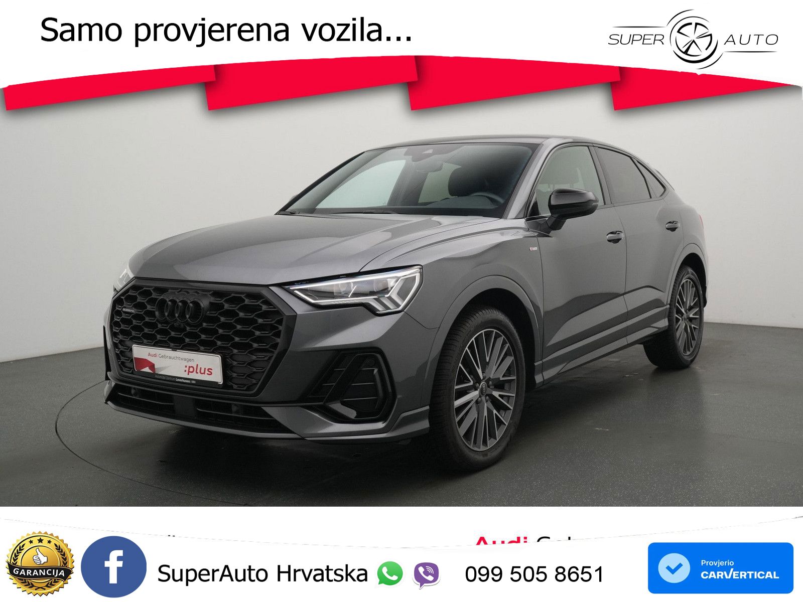 Audi Q3 II Sportback 40 TFSI (190 KS) quattro S tronic S line LED+GR SJED+ACC