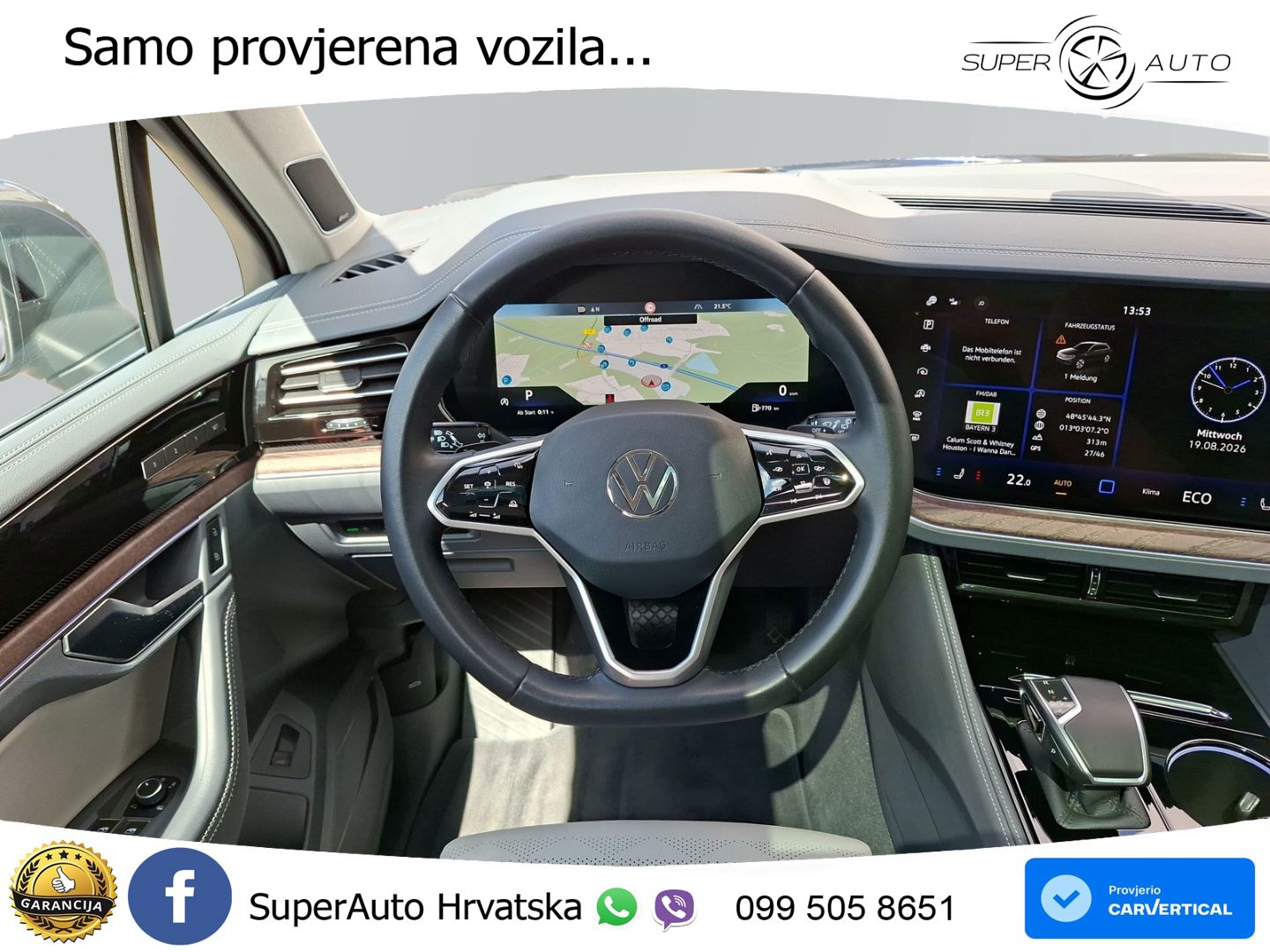 Volkswagen Touareg 3.0 V6 TSI (340 KS) 4MOTION Tiptronic ZRAČNI+ACC+GR SJED+KAM+PANO