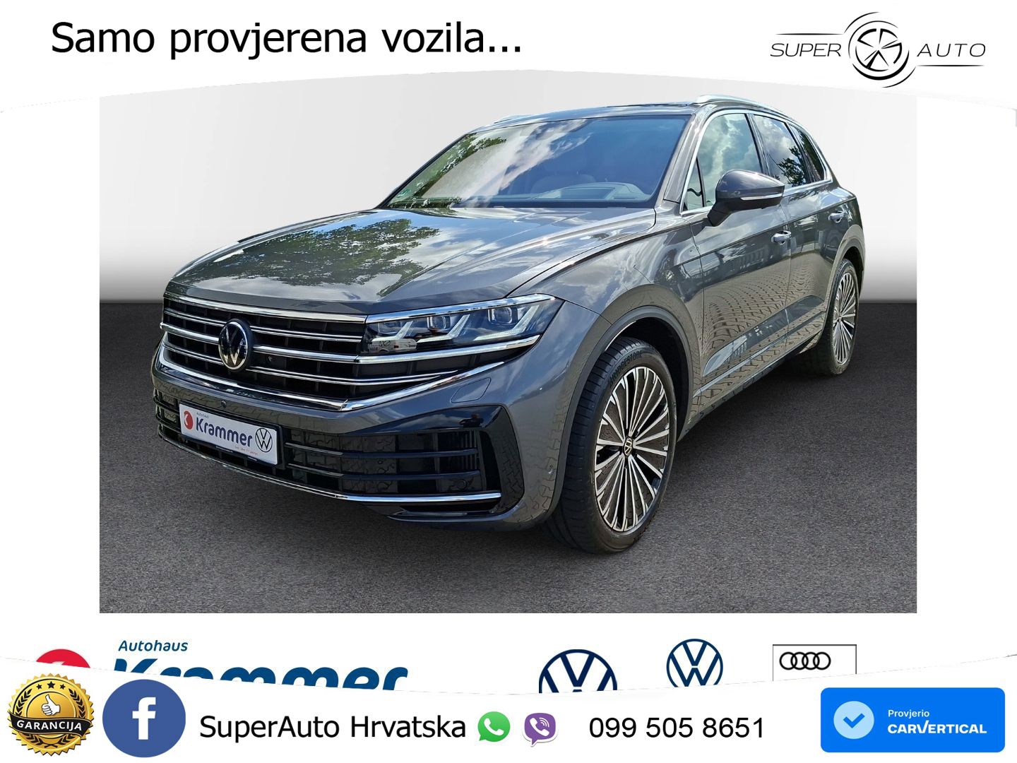 Volkswagen Touareg 3.0 V6 TSI (340 KS) 4MOTION Tiptronic ZRAČNI+ACC+GR SJED+KAM+PANO