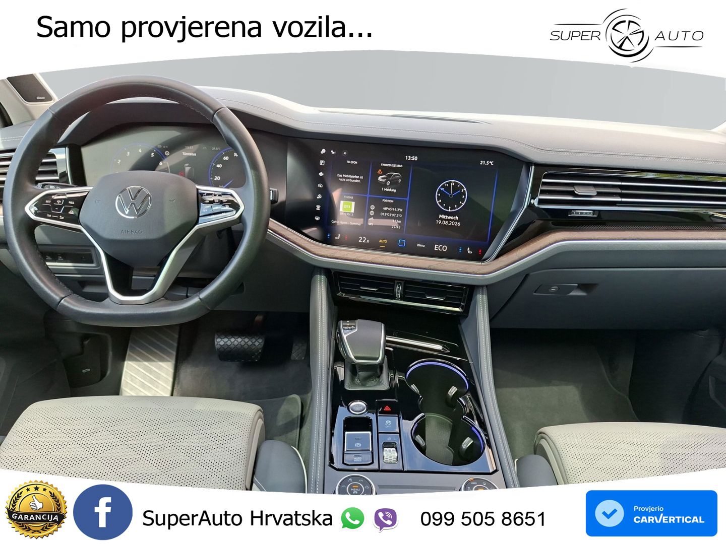 Volkswagen Touareg 3.0 V6 TSI (340 KS) 4MOTION Tiptronic ZRAČNI+ACC+GR SJED+KAM+PANO