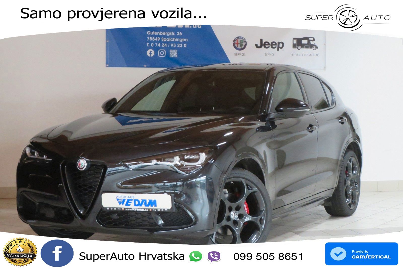 Alfa Romeo Stelvio 2.2 MultiJet II (210 KS) Q4 Automatic LED+GR SJED+ACC