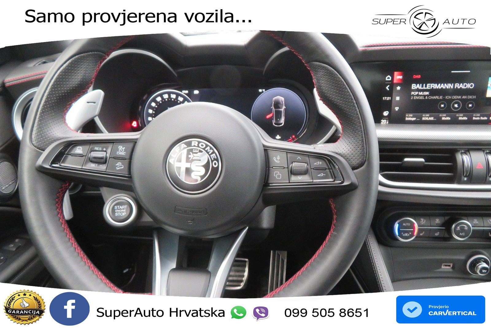 Alfa Romeo Stelvio 2.2 MultiJet II (210 KS) Q4 Automatic LED+GR SJED+ACC