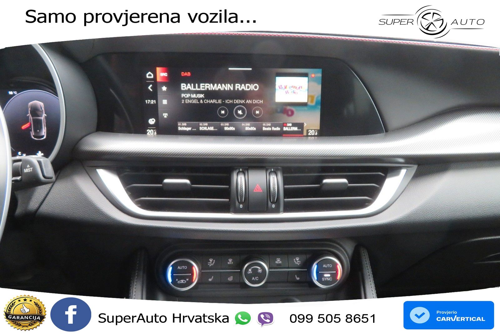 Alfa Romeo Stelvio 2.2 MultiJet II (210 KS) Q4 Automatic LED+GR SJED+ACC