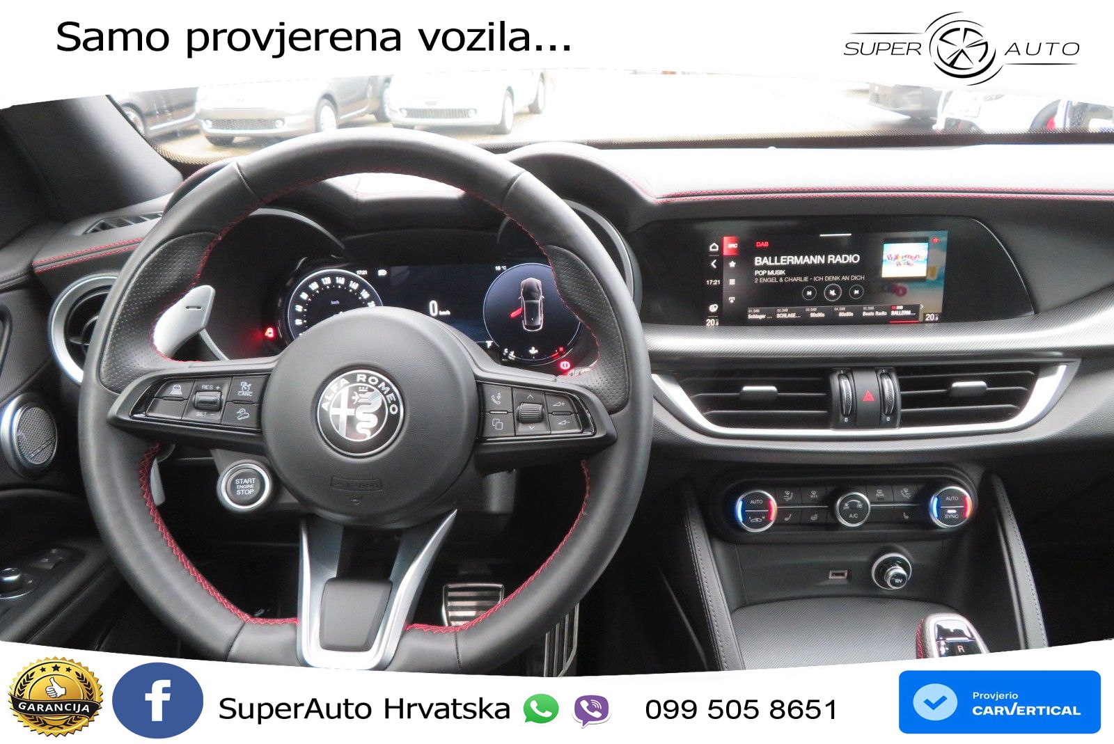 Alfa Romeo Stelvio 2.2 MultiJet II (210 KS) Q4 Automatic LED+GR SJED+ACC