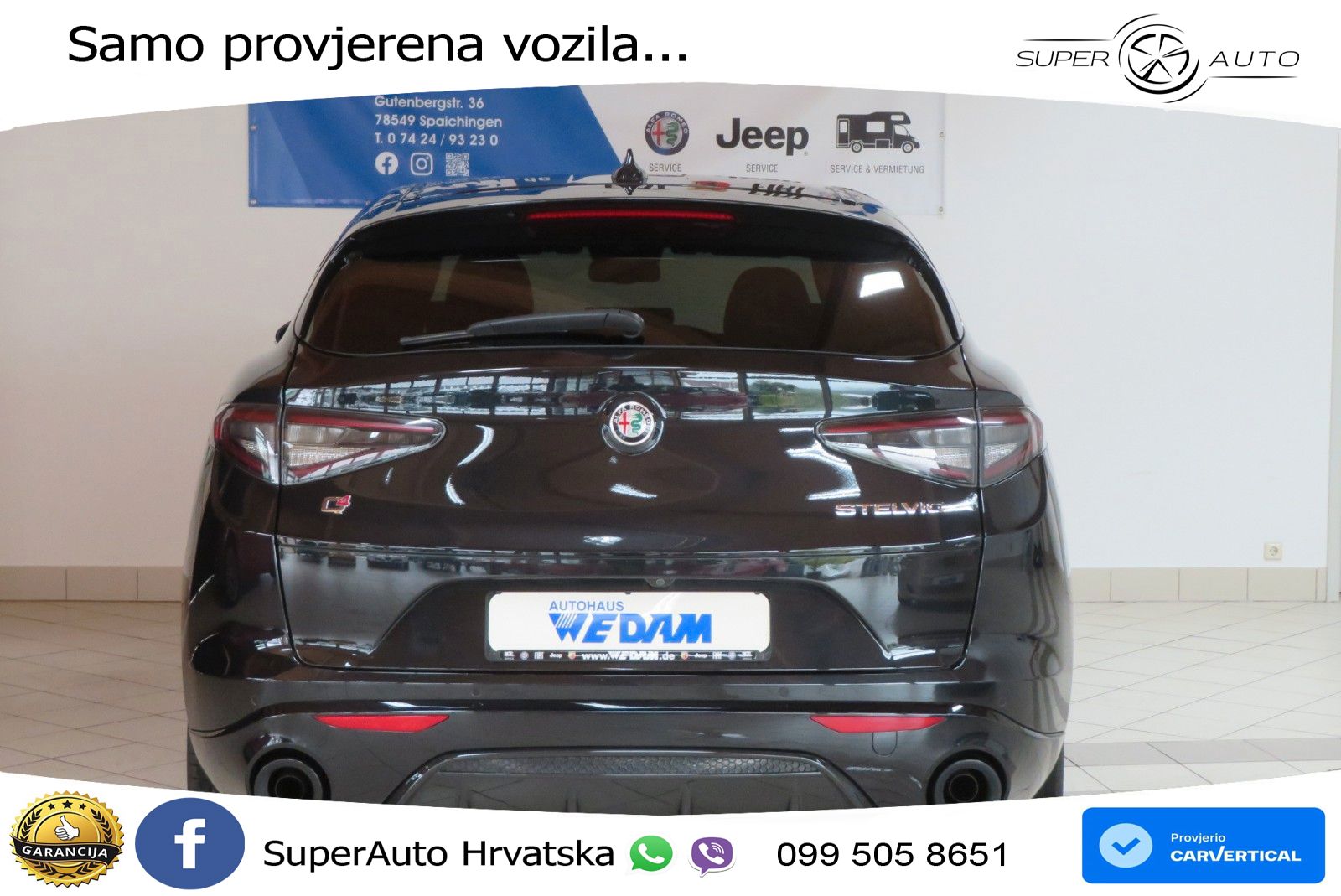 Alfa Romeo Stelvio 2.2 MultiJet II (210 KS) Q4 Automatic LED+GR SJED+ACC