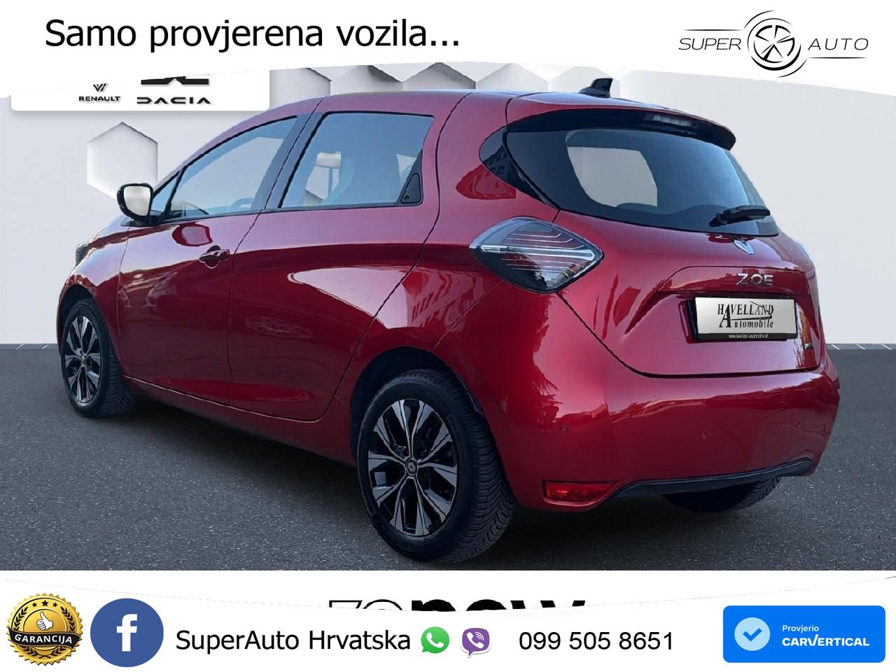 Renault Zoe 52 kWh (135 KS) Electric Evolution