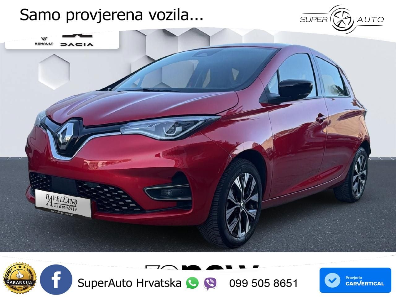 Renault Zoe 52 kWh (135 KS) Electric Evolution